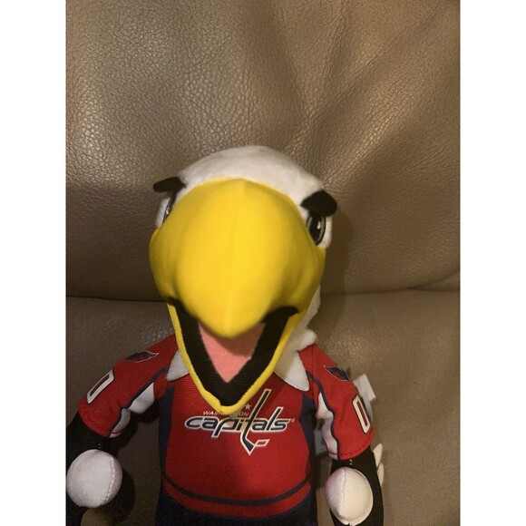 Washington Capitals NHL Slapshot Mascot 10" Plush Bleacher Creatures - Picture 3 of 10